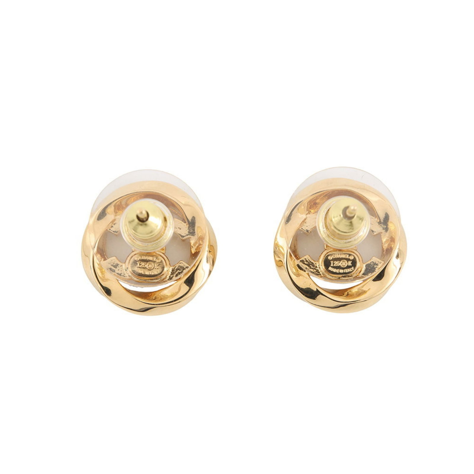 Plating Chanel Stud Earrings Gold - 3