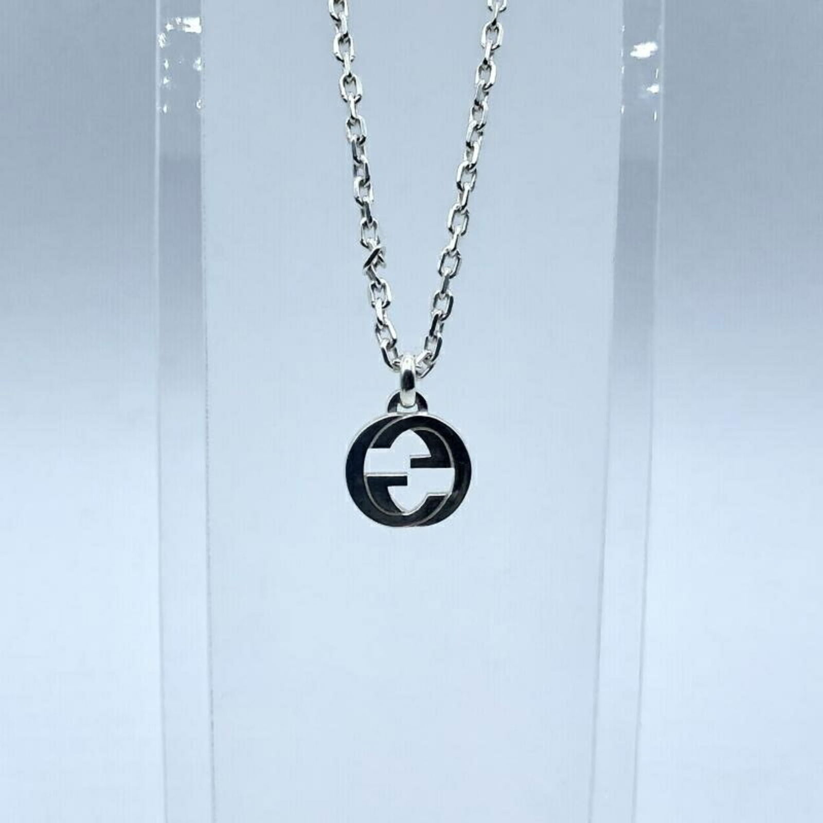 Gucci Interlocking Necklace Silver