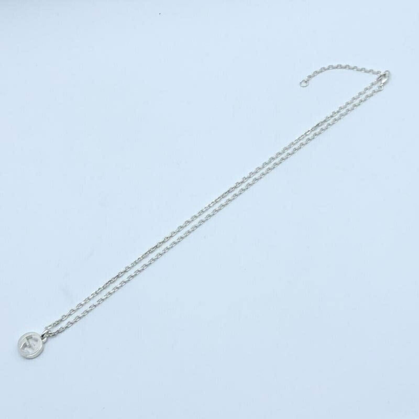 Gucci Interlocking Necklace Silver - 3