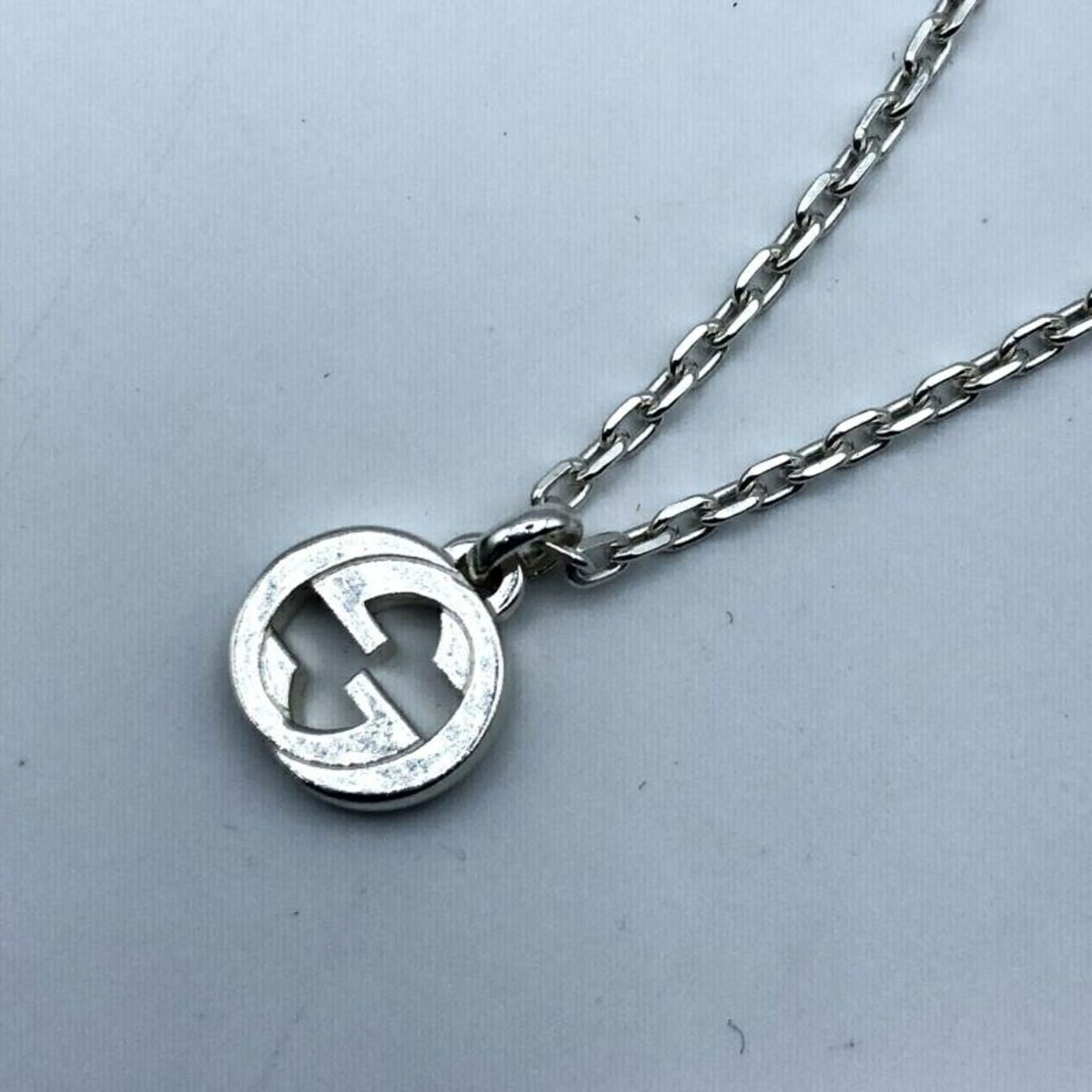 Gucci Interlocking Necklace Silver - 5