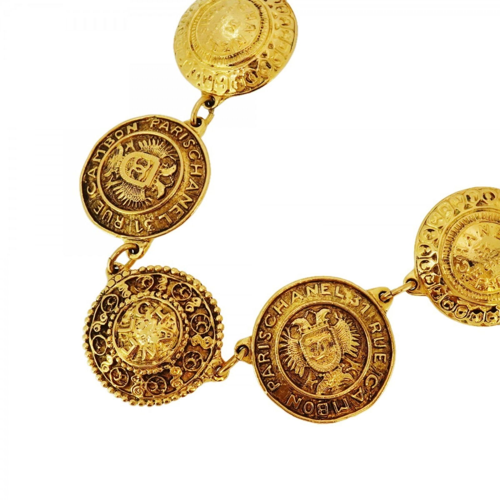 Women Chanel Cambon Circle Necklace in GP Plated Gold for (1 of 6)