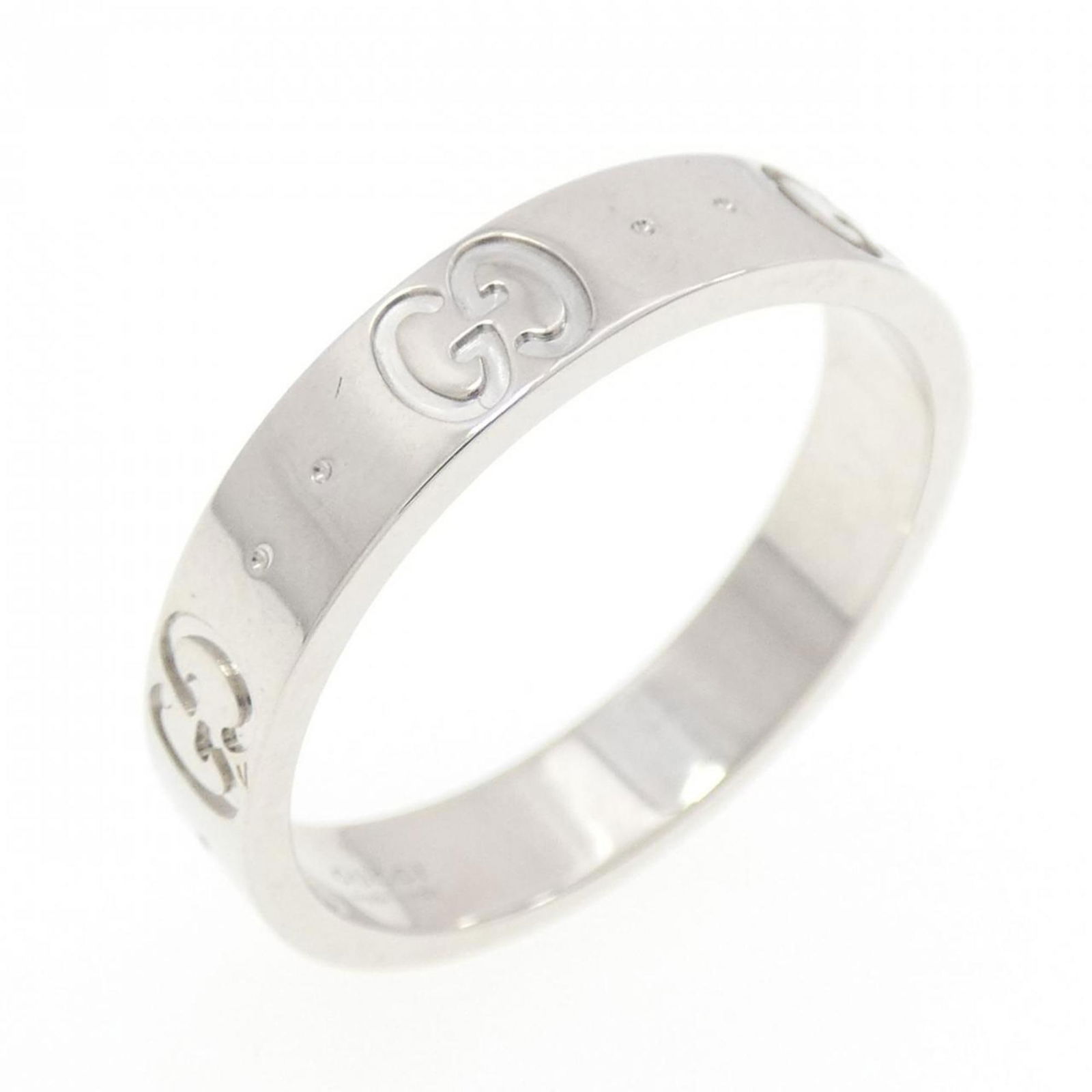 (18K) Gucci Band Ring White Gold: (18K) Gucci Band Ring White Gold This listing features (18K) Gucci Band Ring White Gold. Item specifics are provided below. Item Specifics: Brand: Gucci Type: Band Ring Gender: Women Color: White Gold