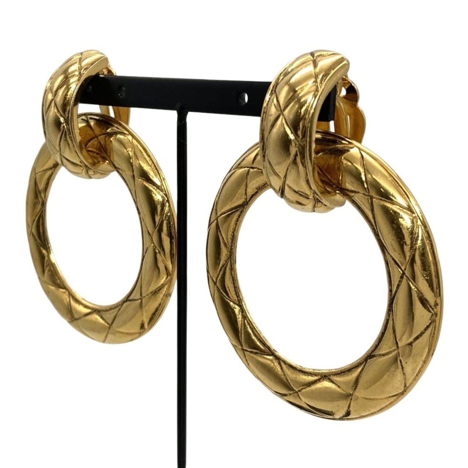 Plating Chanel Stud Earrings Gold - 2