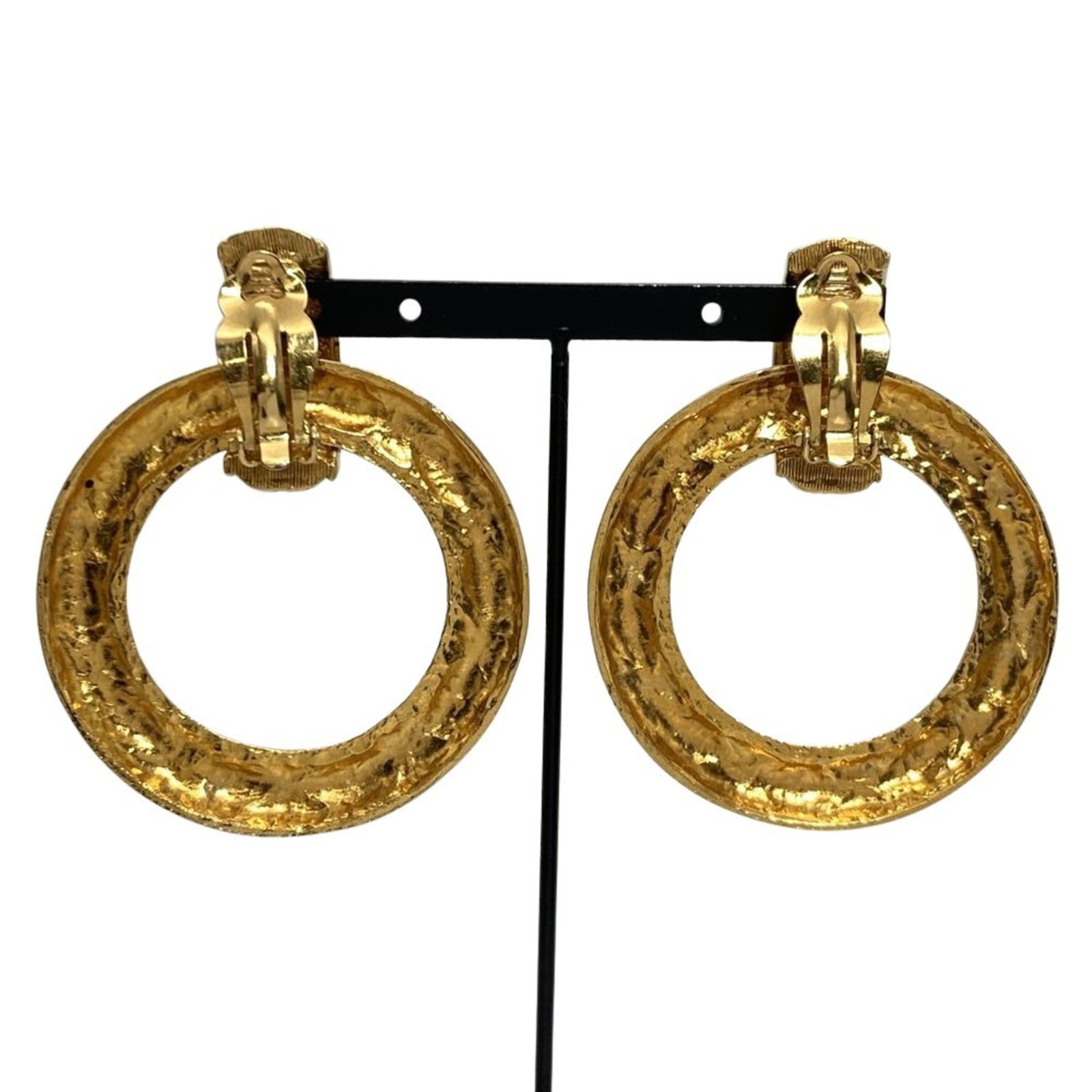 Plating Chanel Stud Earrings Gold - 4
