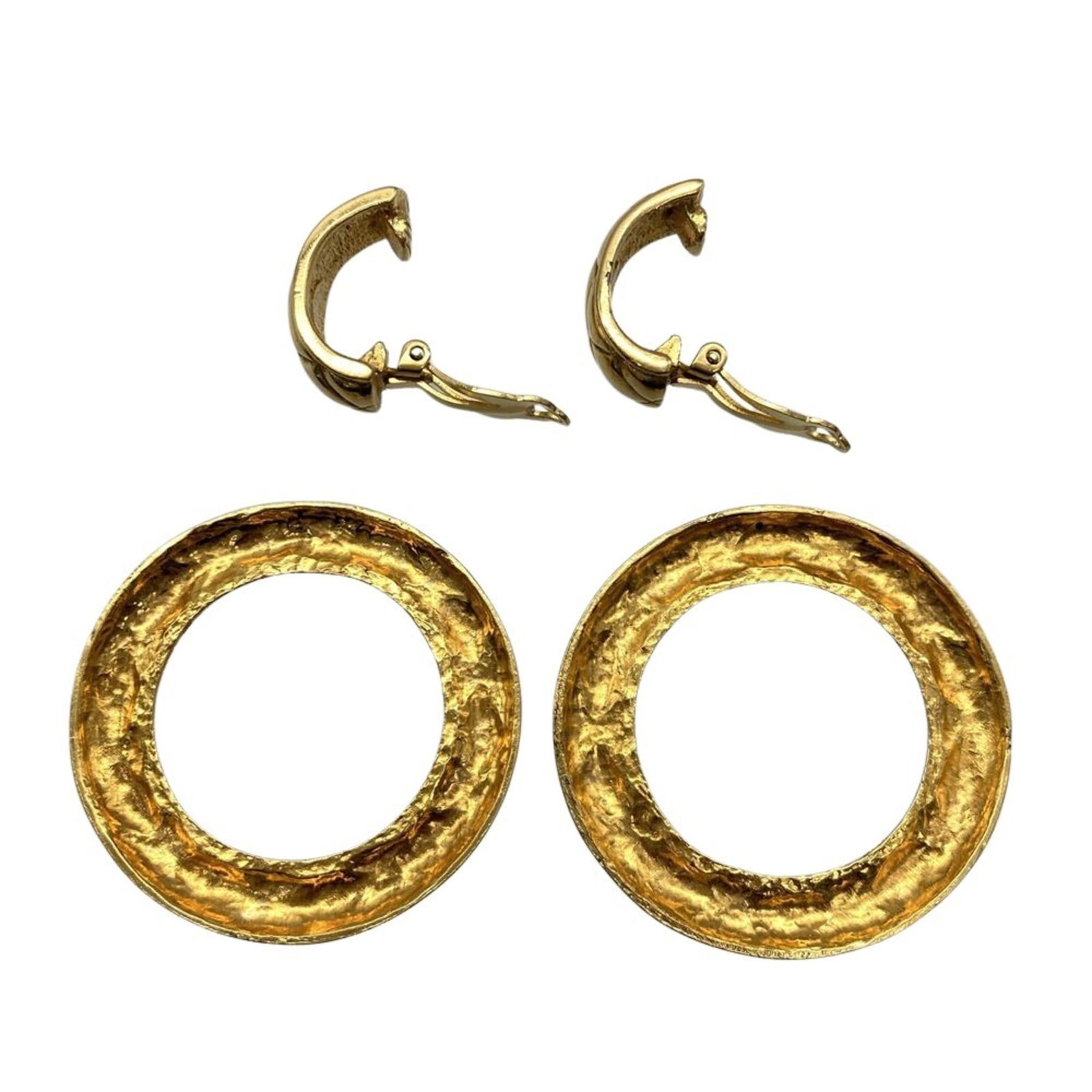 Plating Chanel Stud Earrings Gold - 6