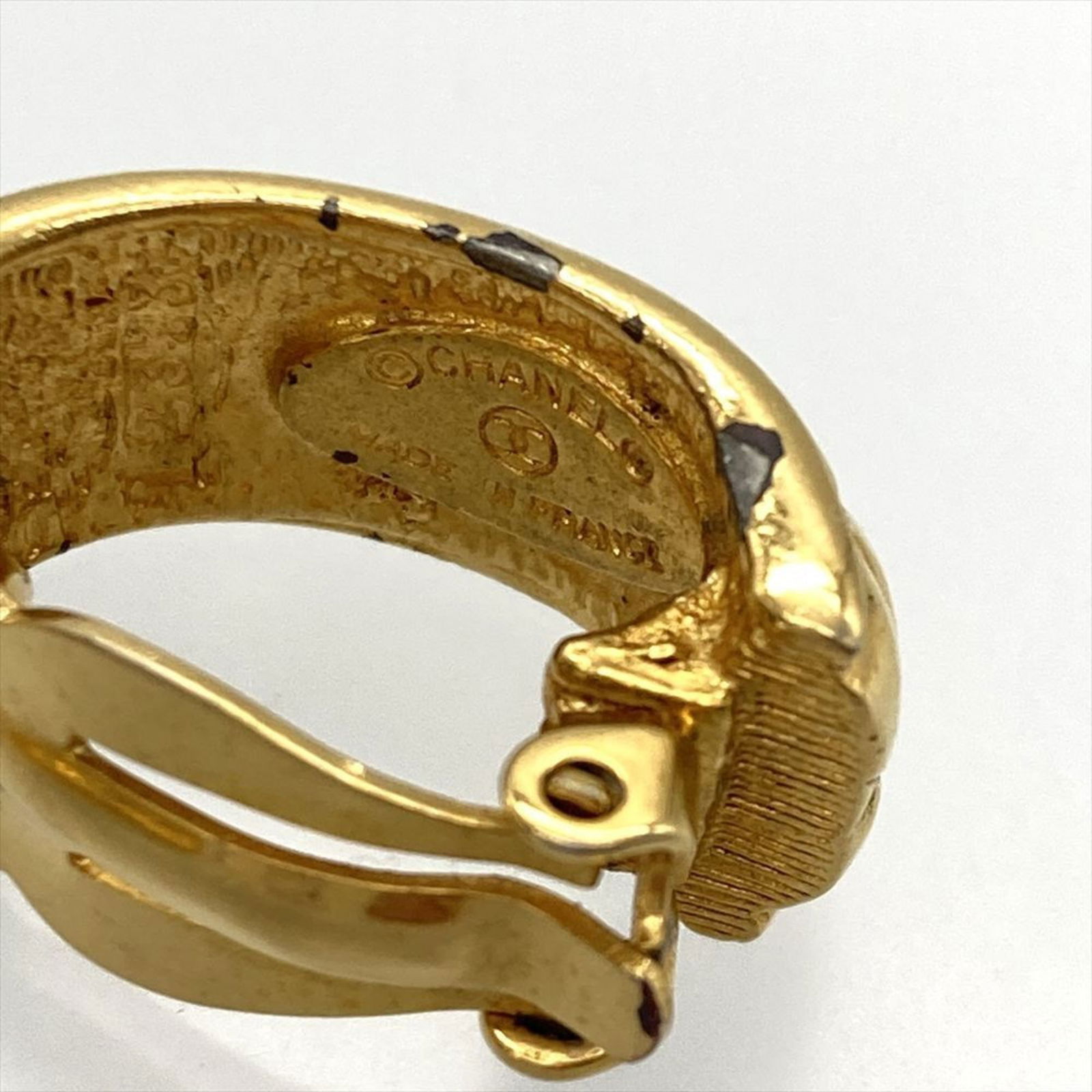 Plating Chanel Stud Earrings Gold - 7