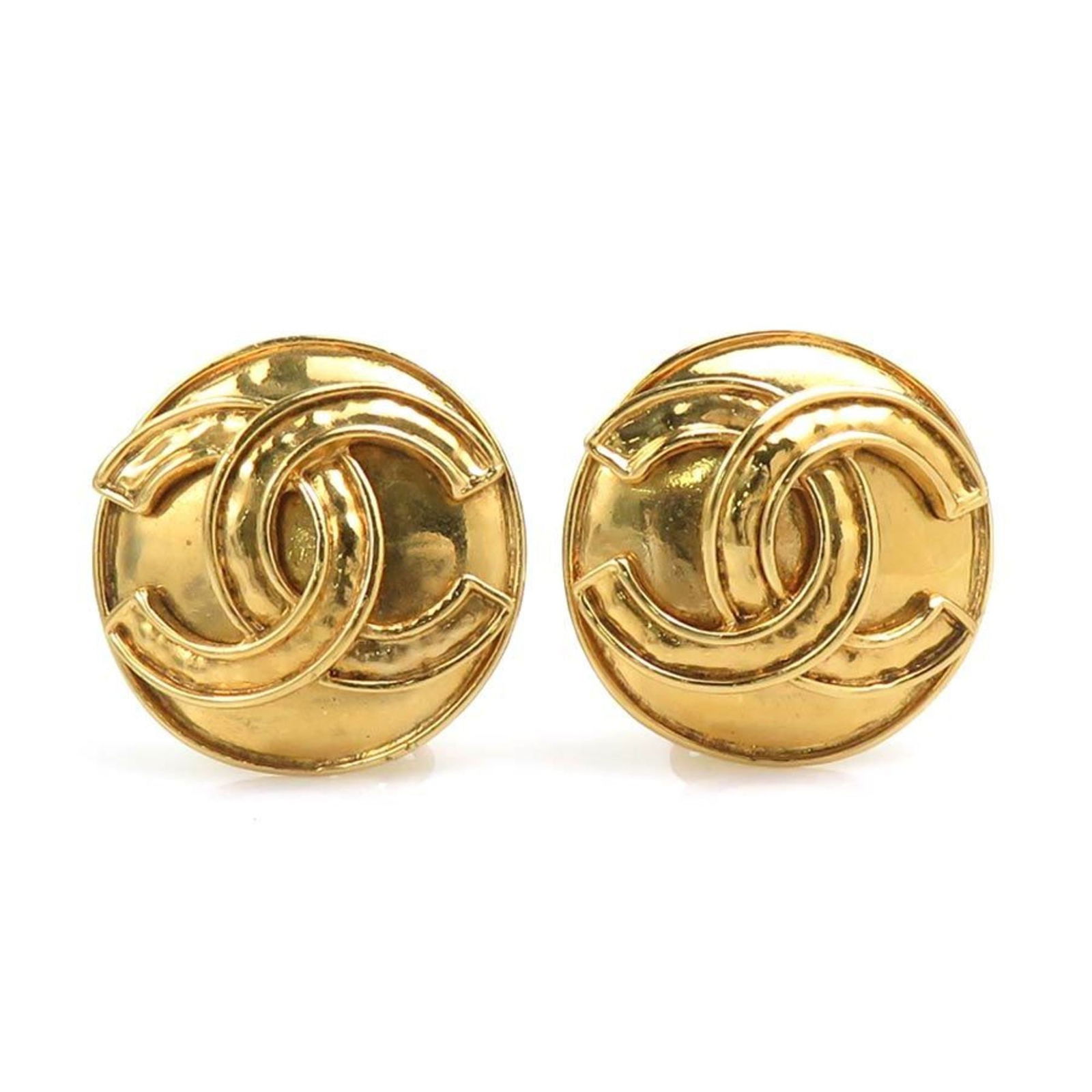 Free Shipping e61527a - CHANEL Coco Mark Metal Gold Earrings for Women (1 of 13)