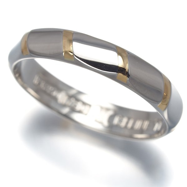 Gold Celine Ring Bicolor Us5.75-6 850 Platinum/ 18K 750 Yellow (1 of 4)