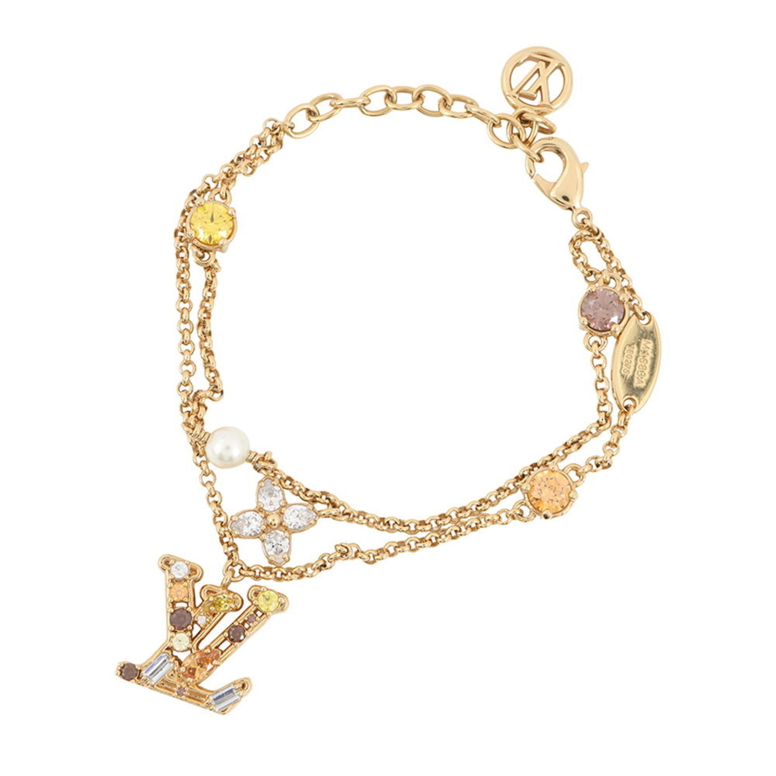 Rhinestone - Louis Vuitton Charm Bracelet Metal: Rhinestone - Louis Vuitton Charm Bracelet Metal This listing features Rhinestone - Louis Vuitton Charm Bracelet Metal. Item specifics are provided below. Item Specifics: Brand: Louis Vuitton Type: