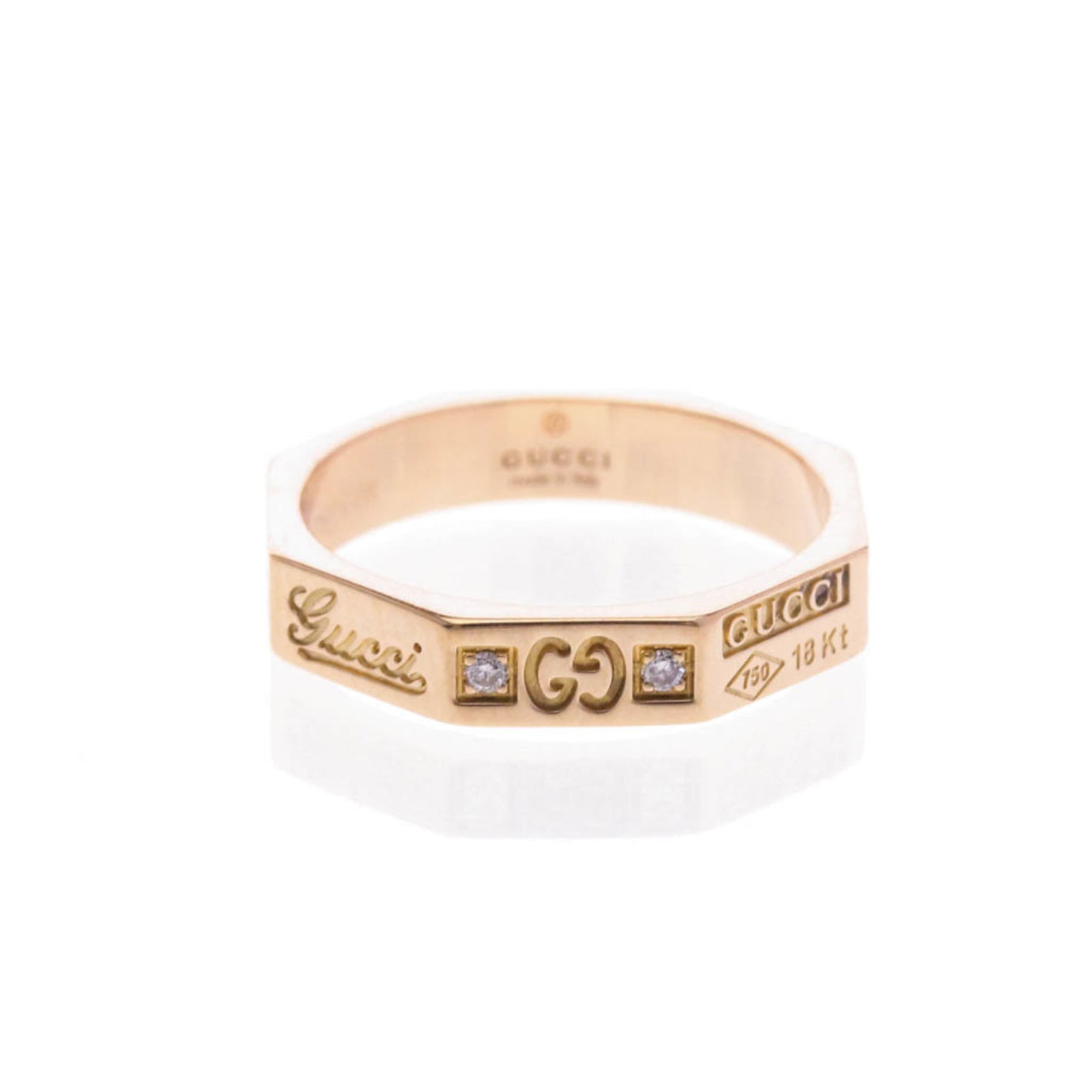 (18K) Gucci Band Ring Pink Gold: (18K) Gucci Band Ring Pink Gold This listing features (18K) Gucci Band Ring Pink Gold. Item specifics are provided below. Item Specifics: Brand: Gucci Type: Band Ring Style: Fashion Gender: Women,Men