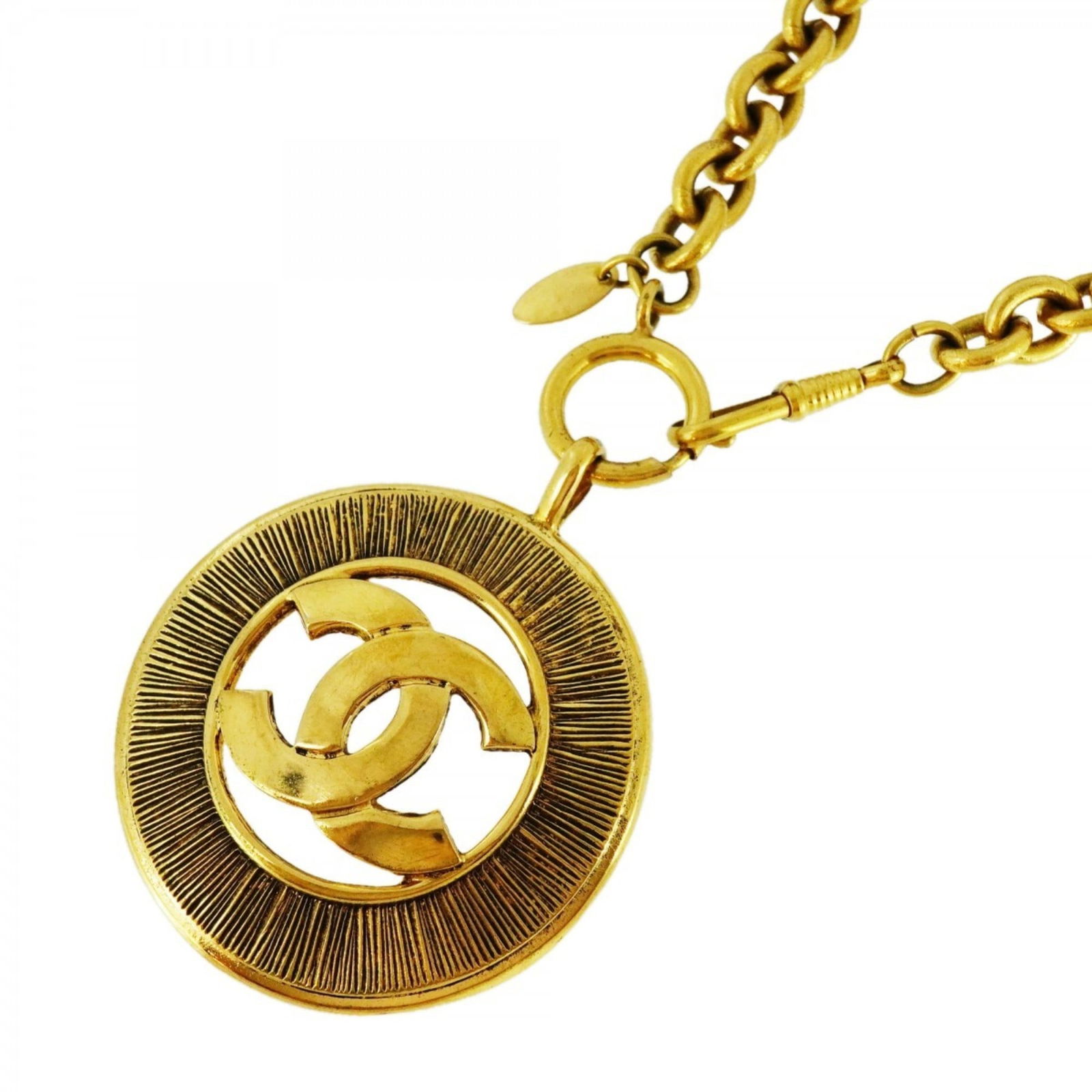 Women's - Chanel Coco Mark Circle Necklace - GP Plated Gold: Women's - Chanel Coco Mark Circle Necklace - GP Plated Gold This listing features Women's - Chanel Coco Mark Circle Necklace - GP Plated Gold. Item specifics are provided below. Item Specifics: