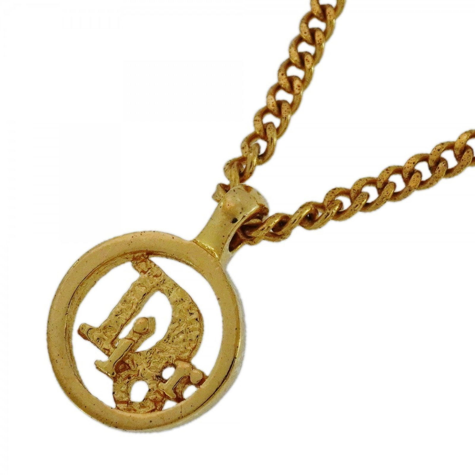 Women Christian Dior Necklace Circle GP Plated Gold for (1 of 5)