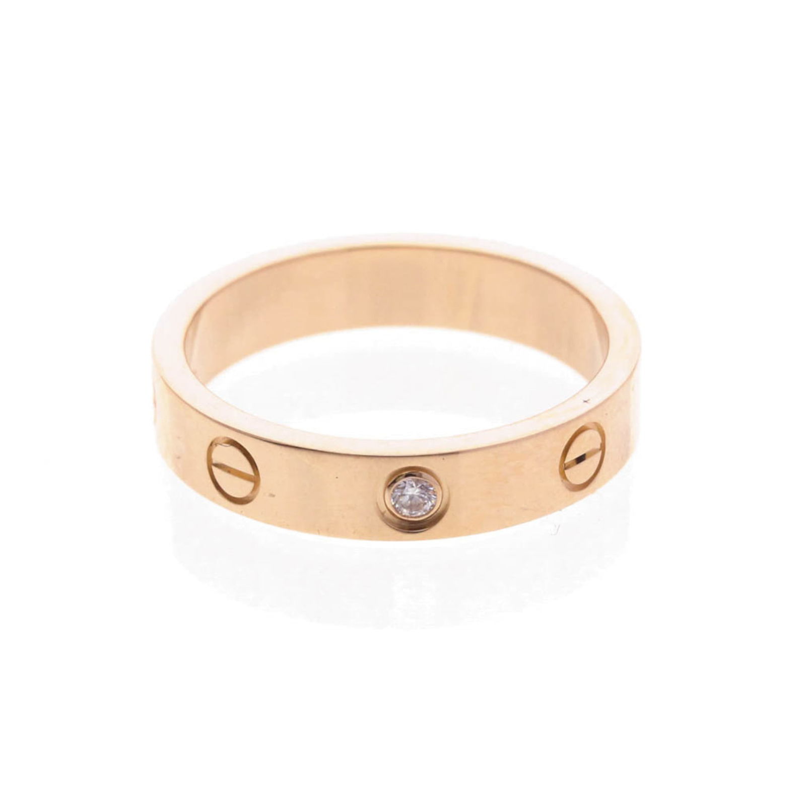 (18K) Cartier Band Ring Pink Gold (1 of 9)