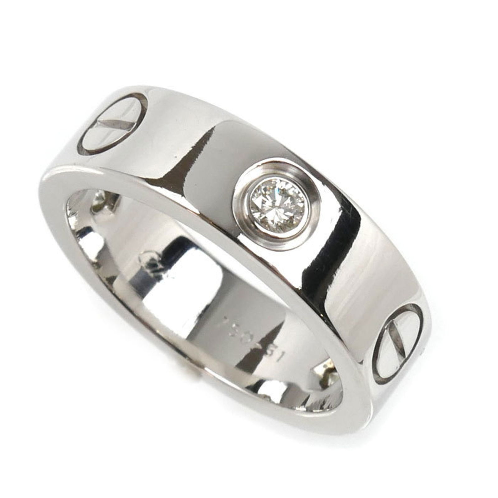 (18K) Cartier Band Ring White Gold (1 of 7)