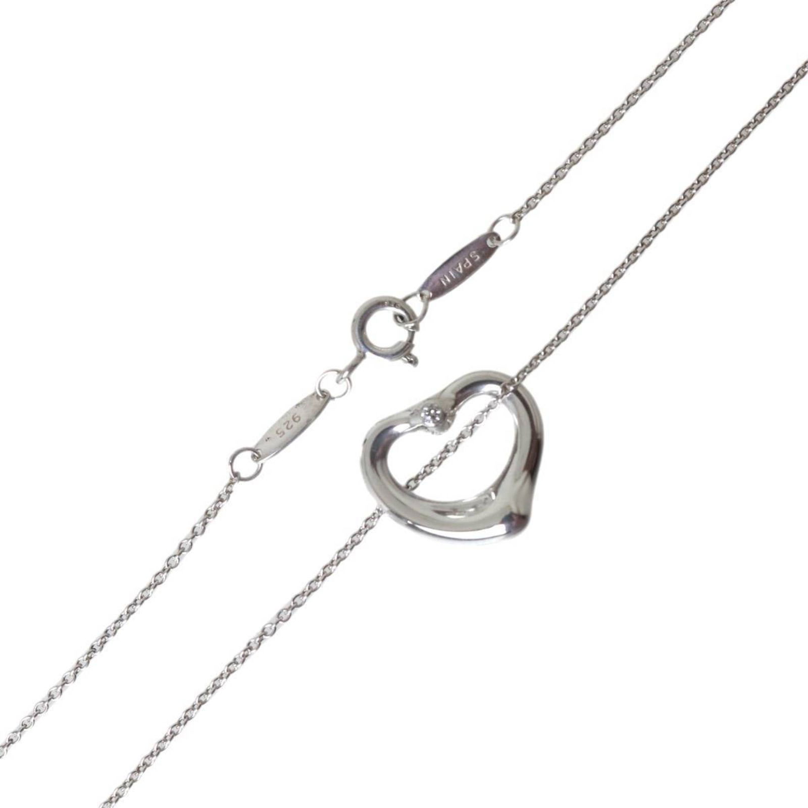 16.5 inches (40.5 cm) - Tiffany & Co. 2-Piece Diamond Heart Elsa Peretti Necklace in Silver 925 (1 of 6)