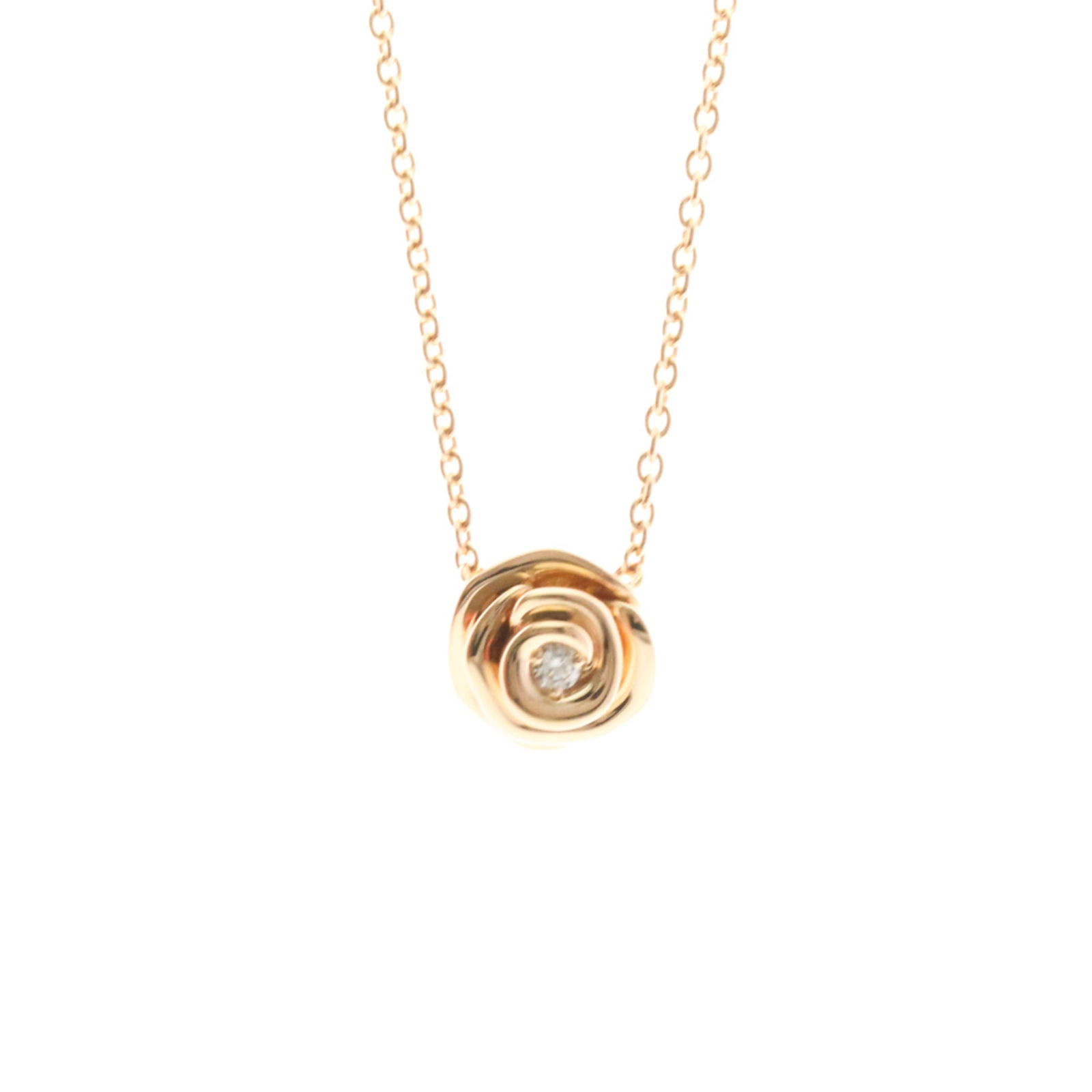 Men Fashion Pendant Necklace (Pink Gold) - Christian Dior Rose Dior Couture Diamond Necklace Pink (1 of 14)