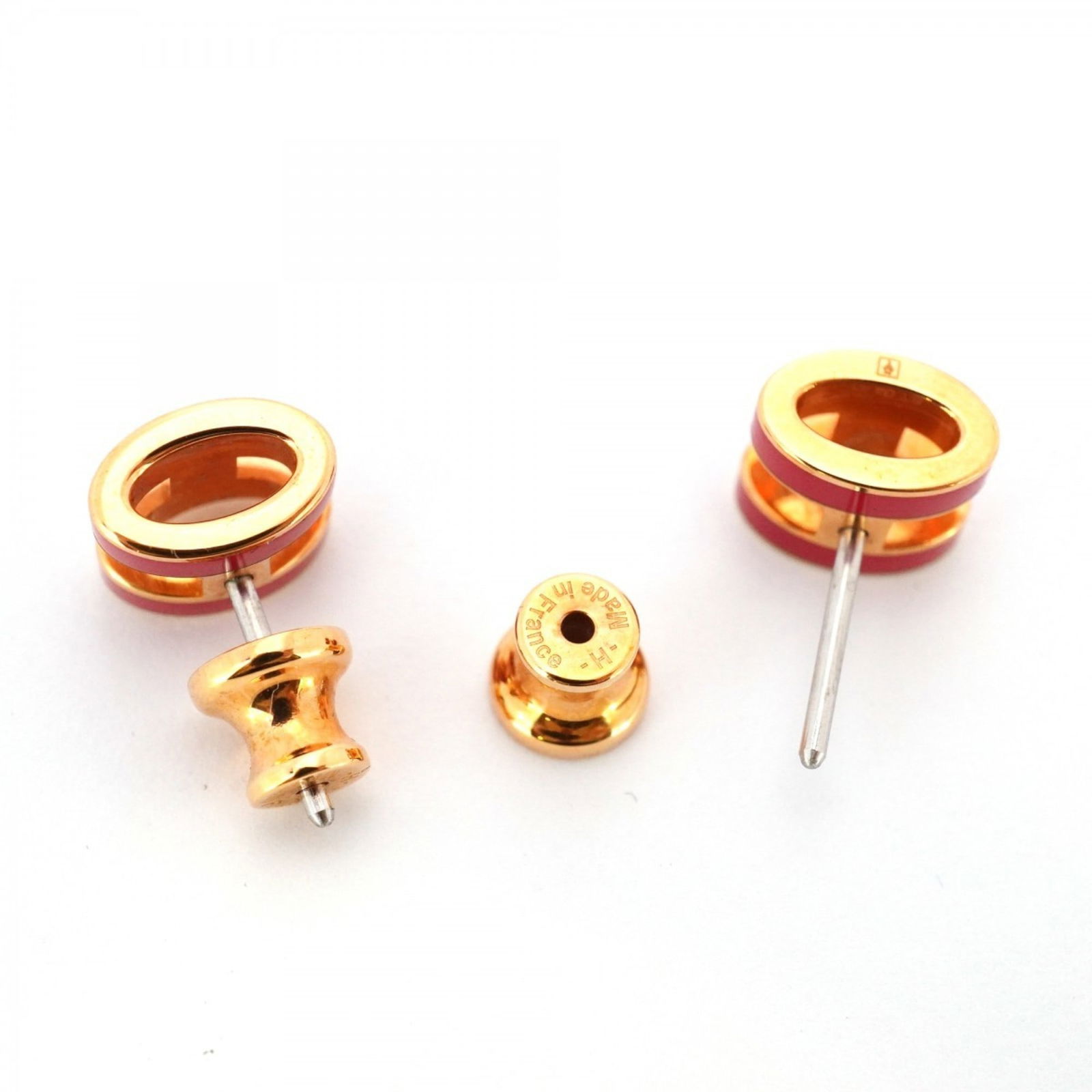 Plating Hermes Stud Earrings Gold - 4