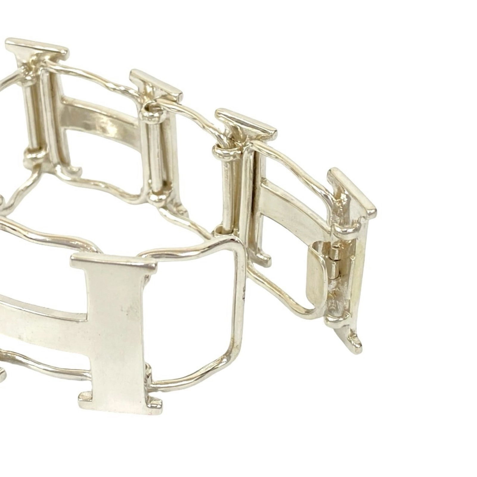 Silver Hermes Charm Bracelet - 3