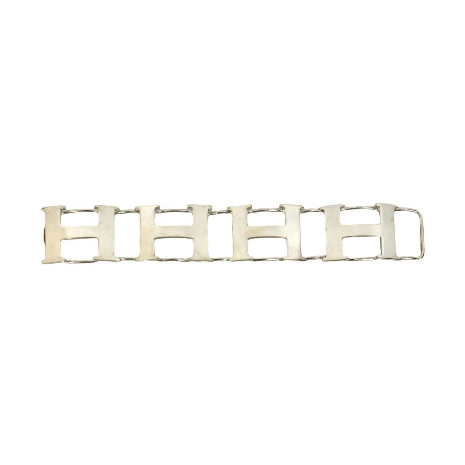 Silver Hermes Charm Bracelet - 4