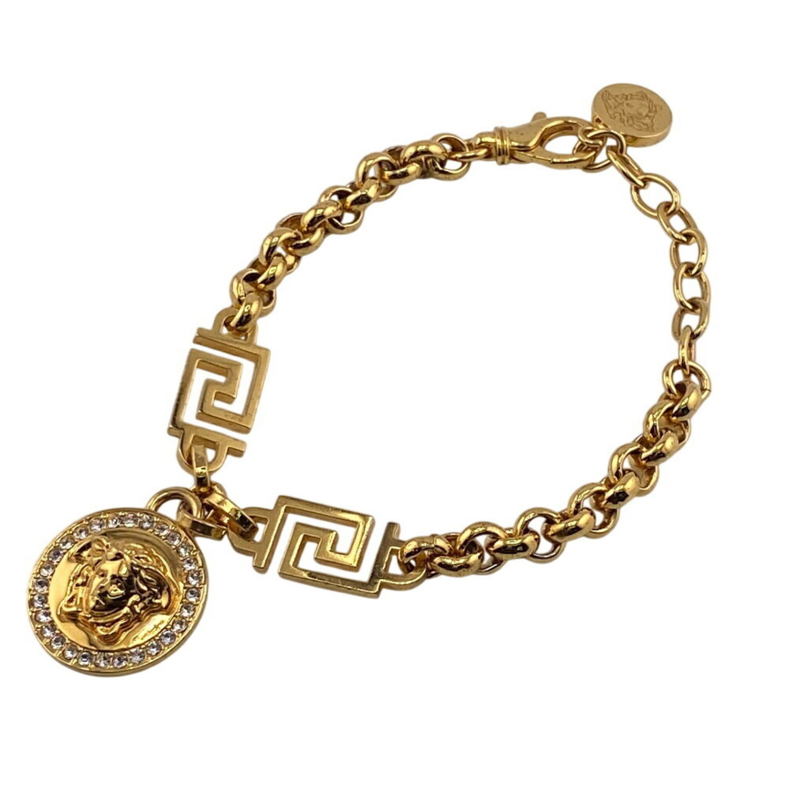 Brass Versace Charm Bracelet - 2