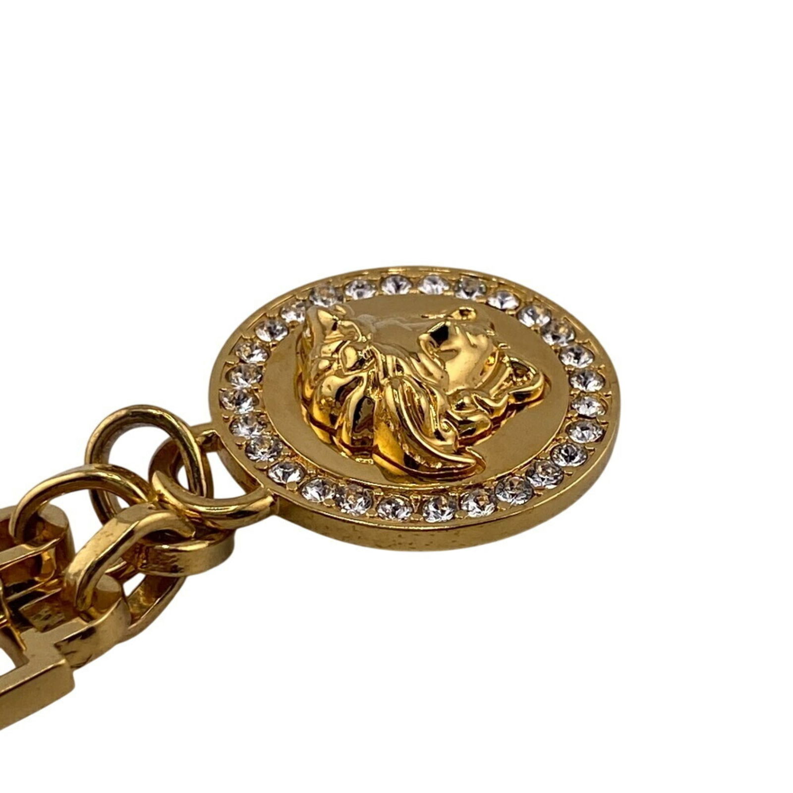 Brass Versace Charm Bracelet - 3