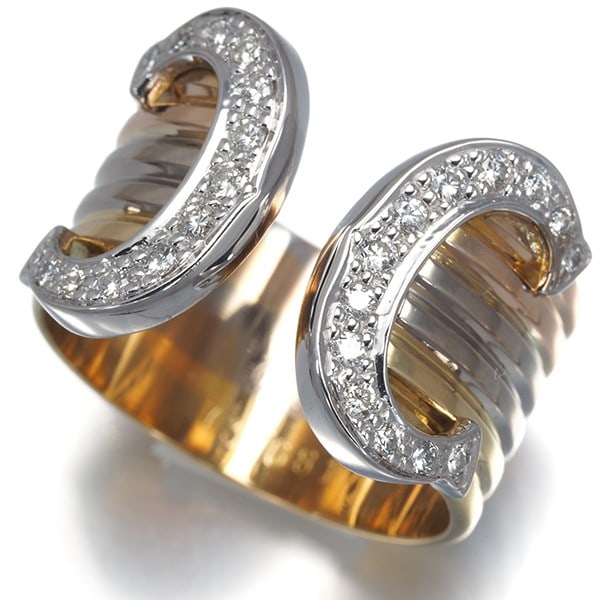 Rg Cartier Ring Diamond 2C Double C C2 3Color Lm Eu51 18K Yg/ Wg/: Rg Cartier Ring Diamond 2C Double C C2 3Color Lm Eu51 18K Yg/ Wg/ This listing features Rg Cartier Ring Diamond 2C Double C C2 3Color Lm Eu51 18K Yg/ Wg/. Item specifics are provided below. Item