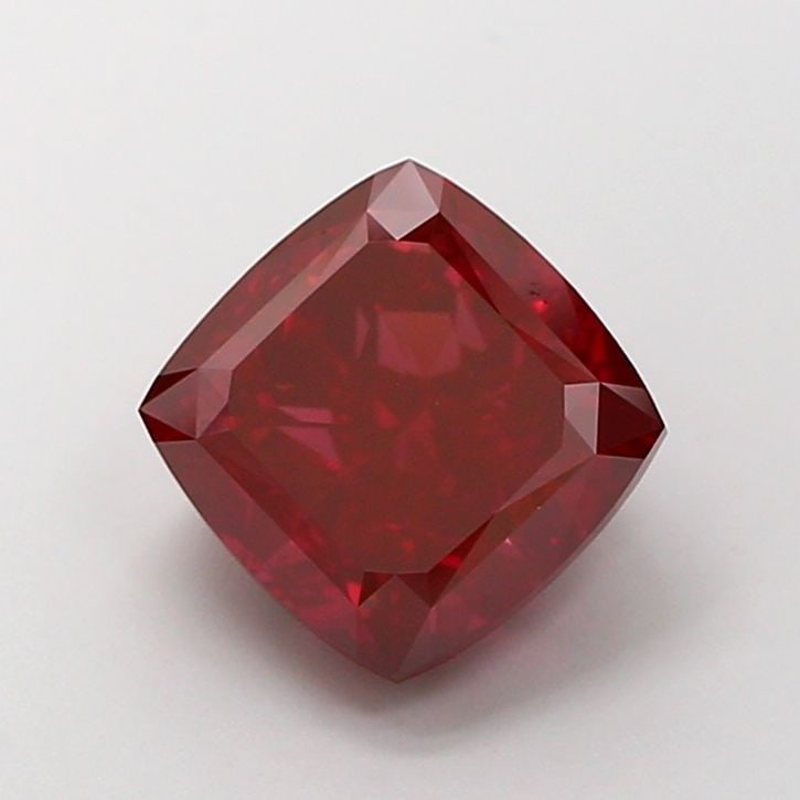 Loose Lab Diamond - Cushion Brilliant 5.07ct Fancy Vivid Red VVS2 (1 of 1)