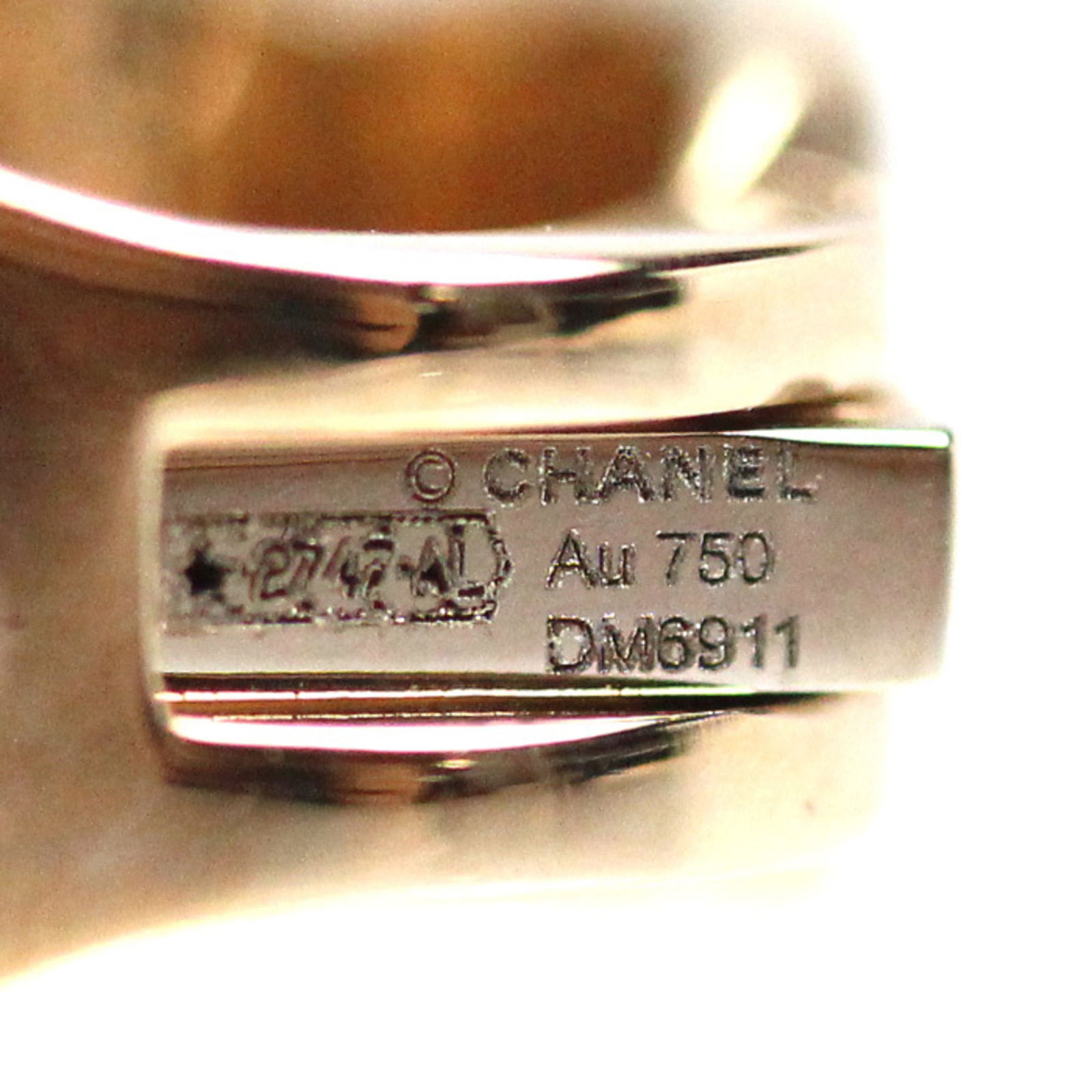 (18K) Chanel Stud Earrings Pink Gold - 4