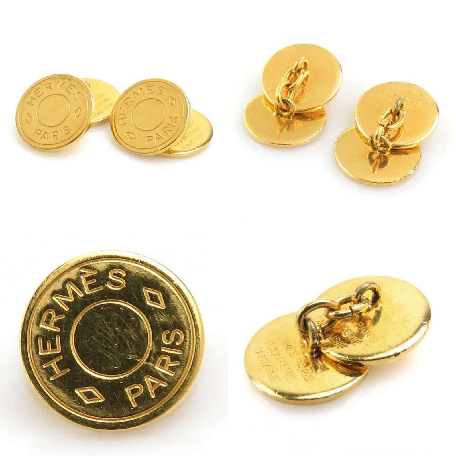 Metal Hermes Cufflinks - 4