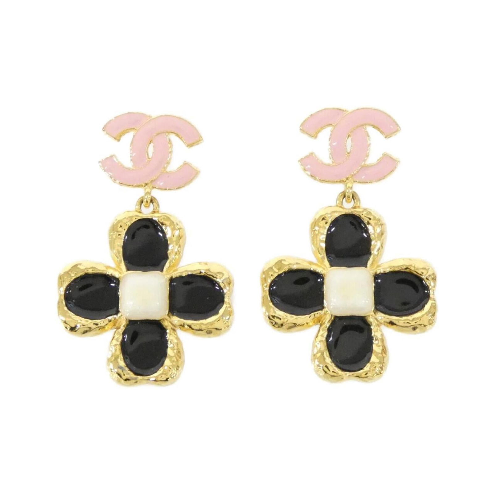 Earrings Chanel Stud: Earrings Chanel Stud This listing features Earrings Chanel Stud. Item specifics are provided below. Item Specifics: Brand: Chanel Type: Stud Earrings Gender: Women Color: Black, Pink, White Size (Hxwx