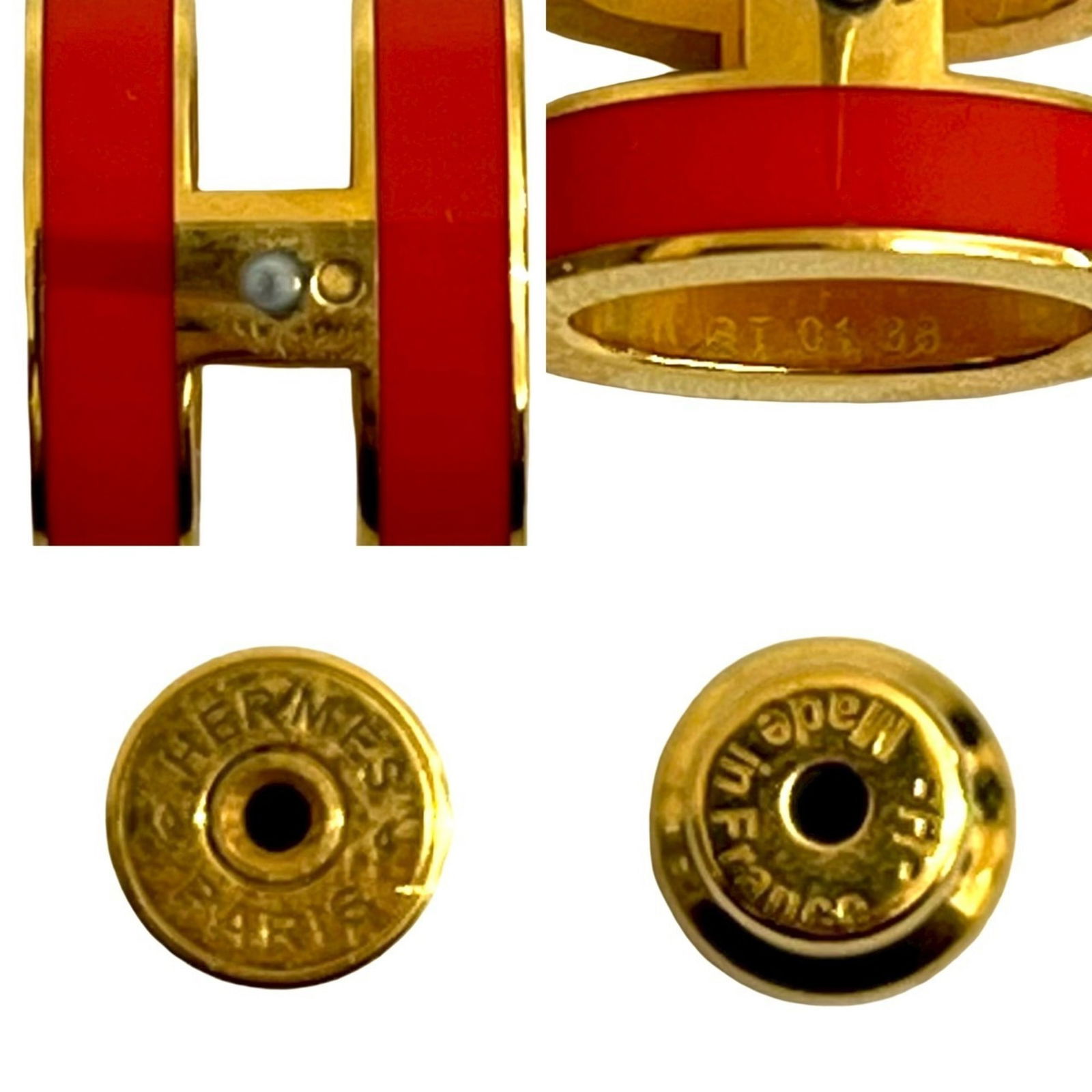 Plating Hermes Stud Earrings Gold - 2