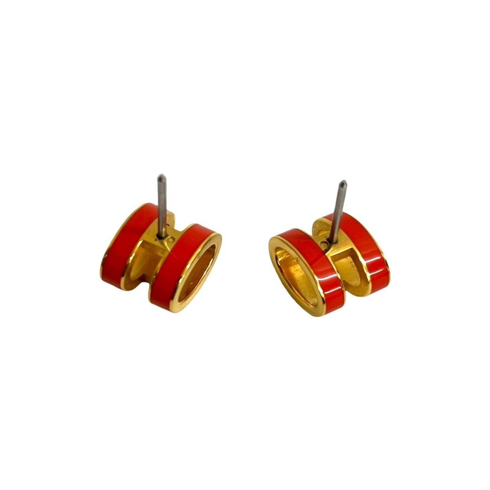 Plating Hermes Stud Earrings Gold - 7