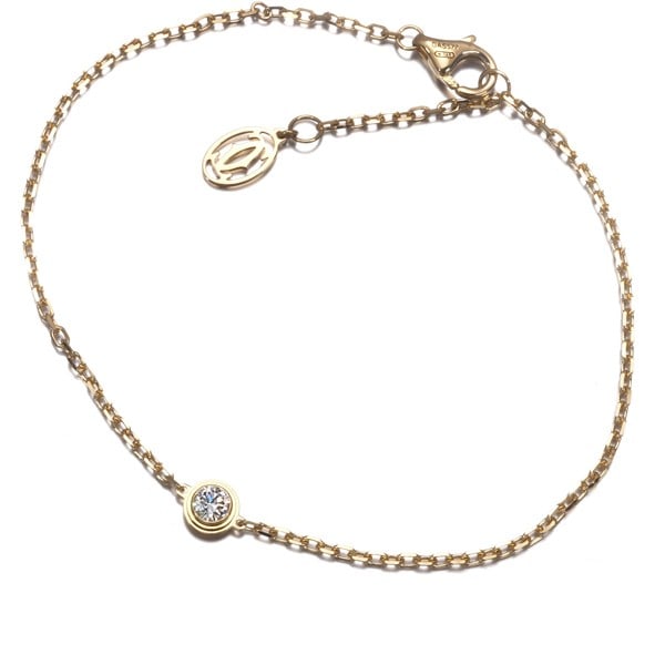 Gold Cartier Bracelet Diamond D'Amour Lm 18K 750 Yellow (1 of 5)