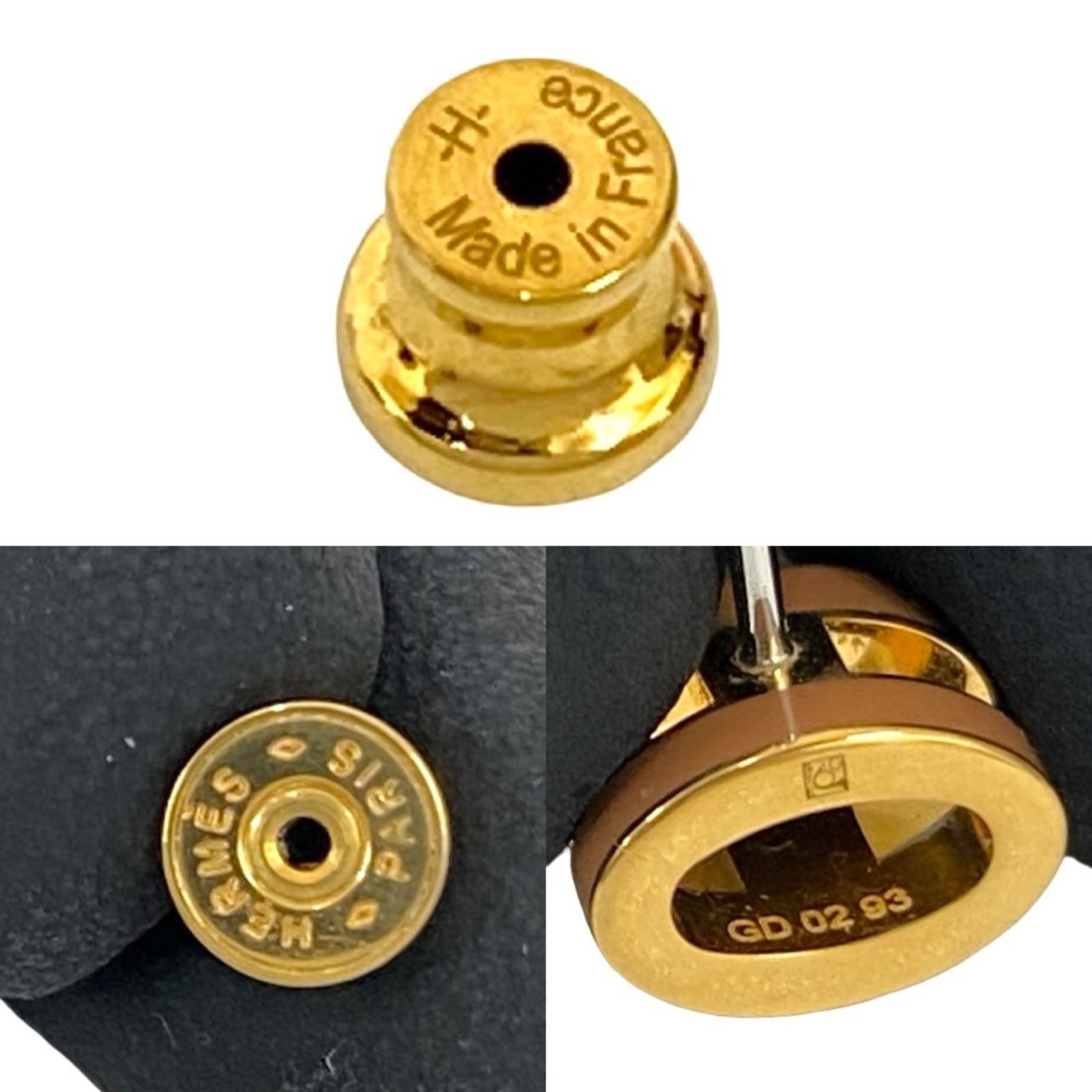 Plating Hermes Stud Earrings Gold - 2