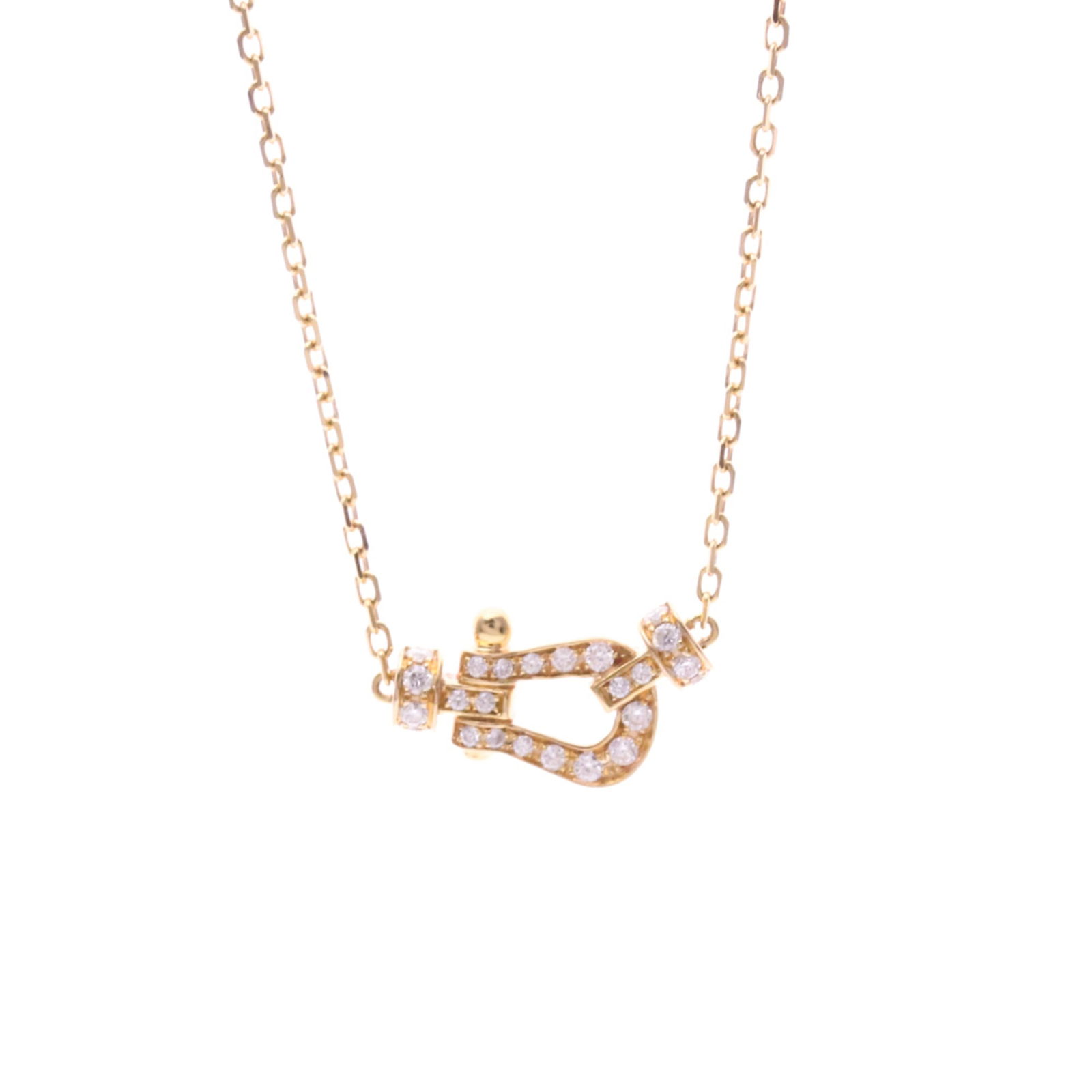 Women Fashion Pendant Necklace (Pink Gold) - Fred Force 10 Diamond Necklace Pink Gold (18K) Diamond (1 of 13)