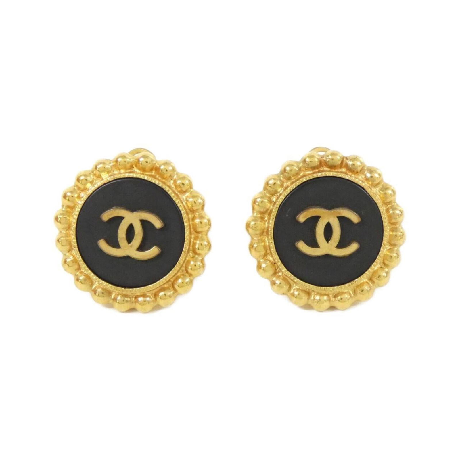 Earrings Chanel Clip: Earrings Chanel Clip This listing features Earrings Chanel Clip. Item specifics are provided below. Item Specifics: Brand: Chanel Type: Clip Earrings Gender: Women Color: Black, Gold Size (Hxwxd): 25.