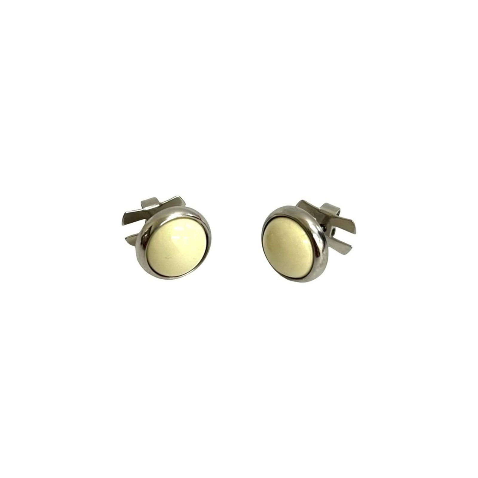 Metal Hermes Stud Earrings - 3