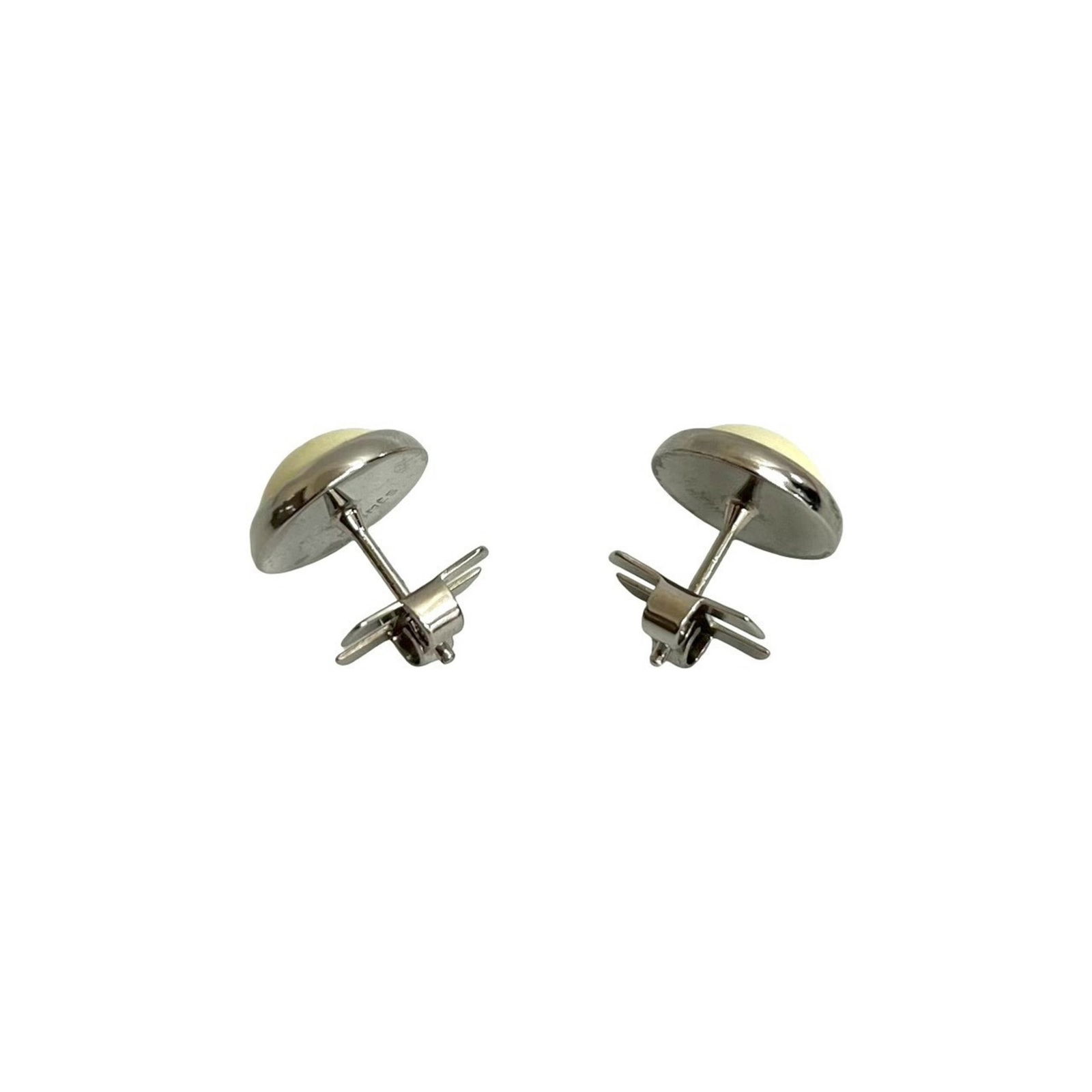Metal Hermes Stud Earrings - 4