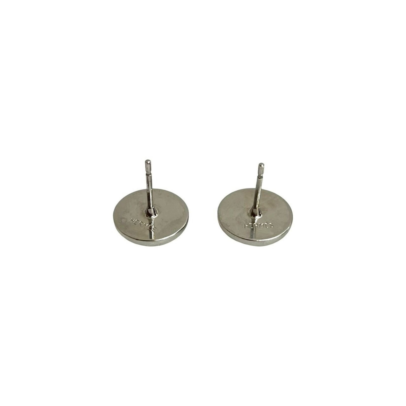 Metal Hermes Stud Earrings - 5