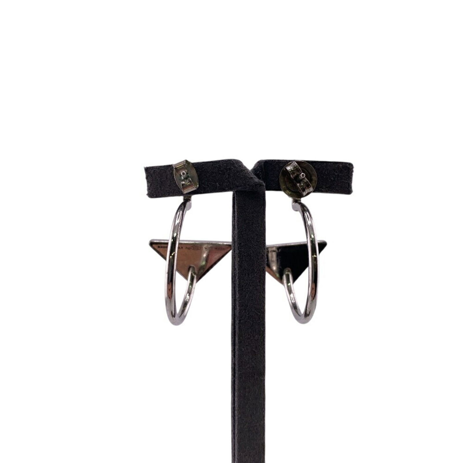 Silver Prada Stud Earrings - 6