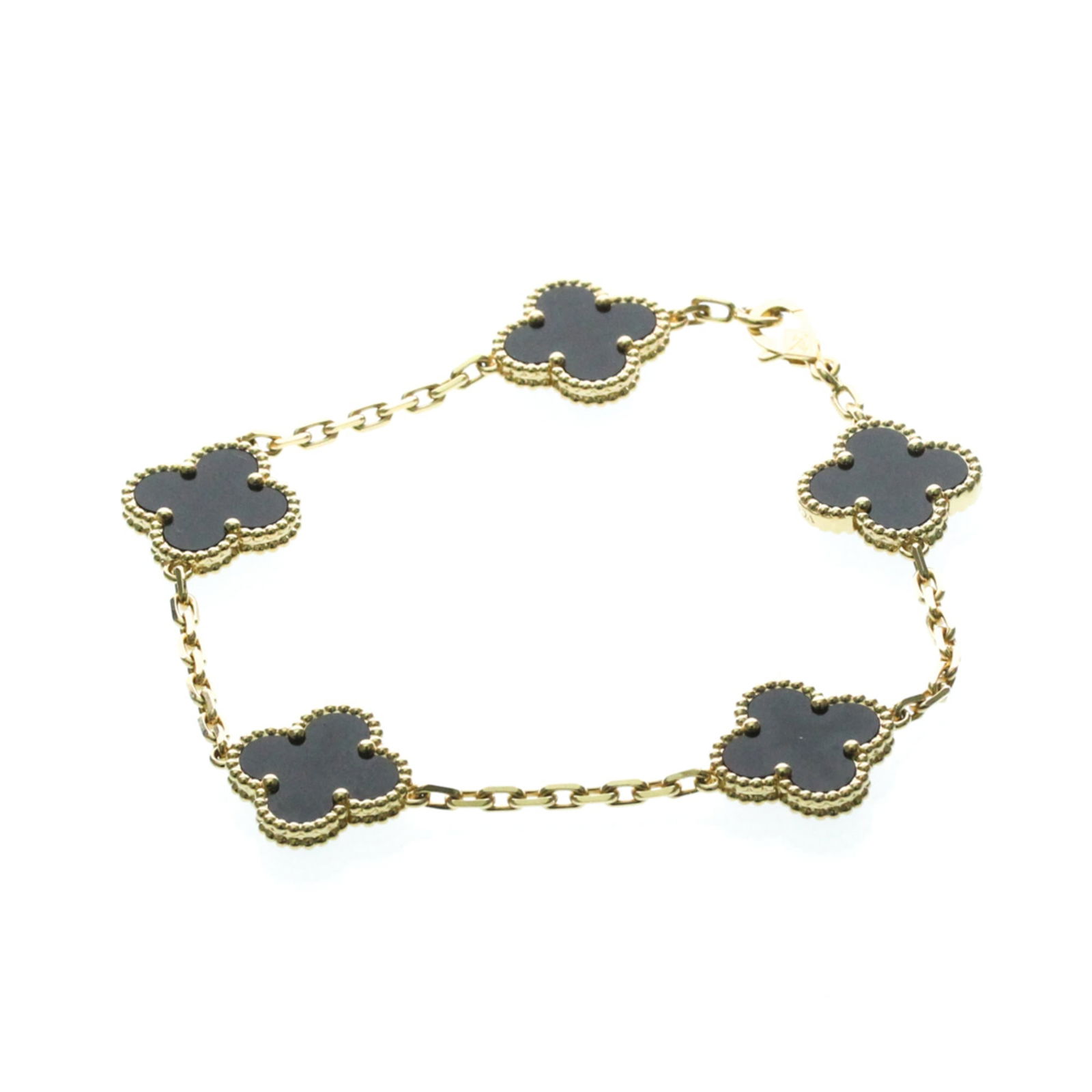 (18K) Van Cleef & Arpels Charm Bracelet Yellow Gold: (18K) Van Cleef & Arpels Charm Bracelet Yellow Gold This listing features (18K) Van Cleef & Arpels Charm Bracelet Yellow Gold. Item specifics are provided below. Item Specifics: Brand: Van Cleef & Arp