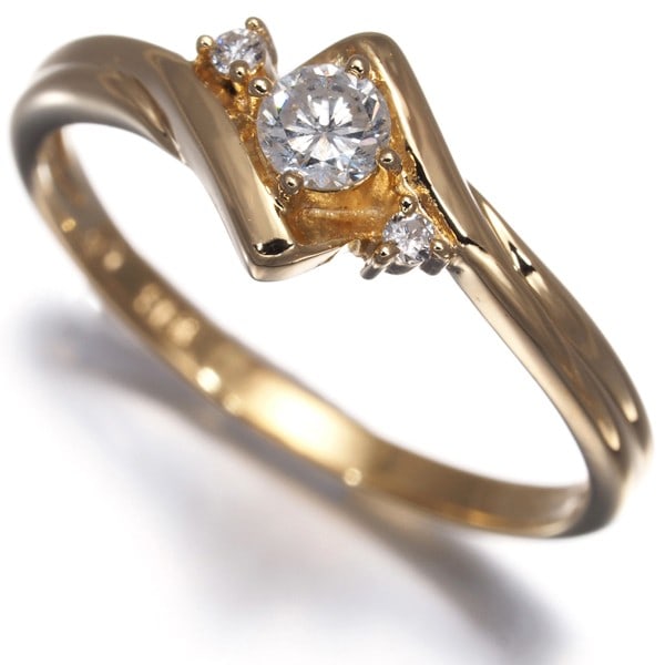 Gold Vendome Ring Diamond 0.12Ct Us5.5-5.75 18K 750 Yellow (1 of 6)