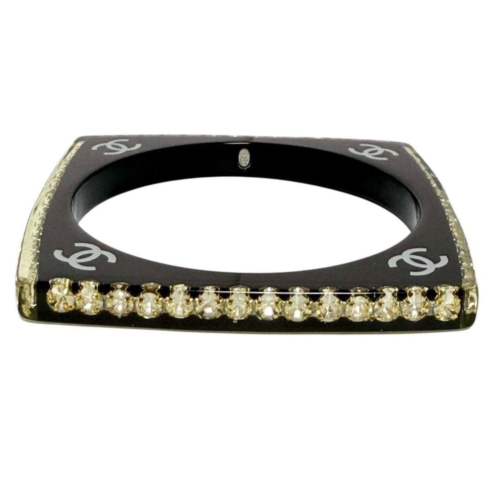 Rhinestone - Chanel Bangle Plastic: Rhinestone - Chanel Bangle Plastic This listing features Rhinestone - Chanel Bangle Plastic. Item specifics are provided below. Item Specifics: Brand: Chanel Type: Bangle Gender: Women Material: Plast