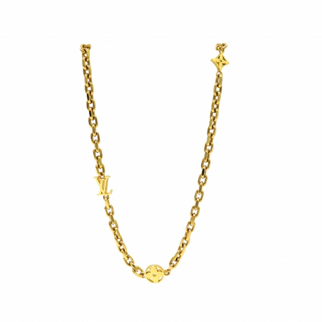 LV Yours, Approx. 44-55cm, Total Weight: 14.2g, M02740 - Louis Vuitton Necklace Chain (1 of 8)