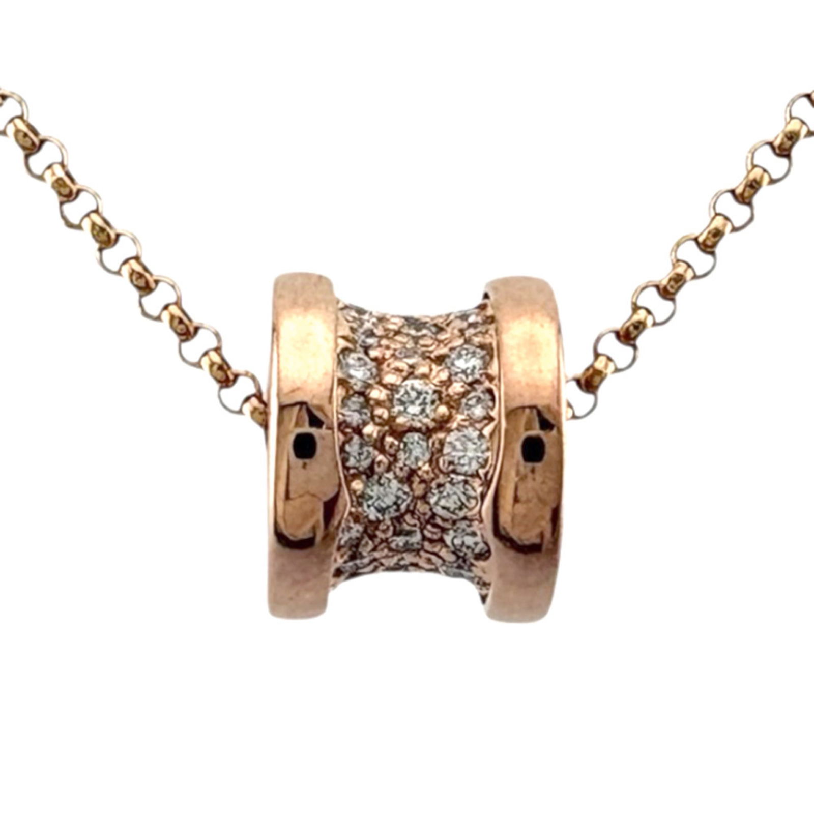 Pre-owned - Bvlgari B-zero.1 B-zero One Pav Diamond Necklace - 18k Gold - Diamond - Women's: Pre-owned - Bvlgari B-zero.1 B-zero One Pav Diamond Necklace - 18k Gold - Diamond - Women's This listing features Pre-owned - Bvlgari B-zero.1 B-zero One Pav Diamond Necklace - 18k Gold - Diamond -