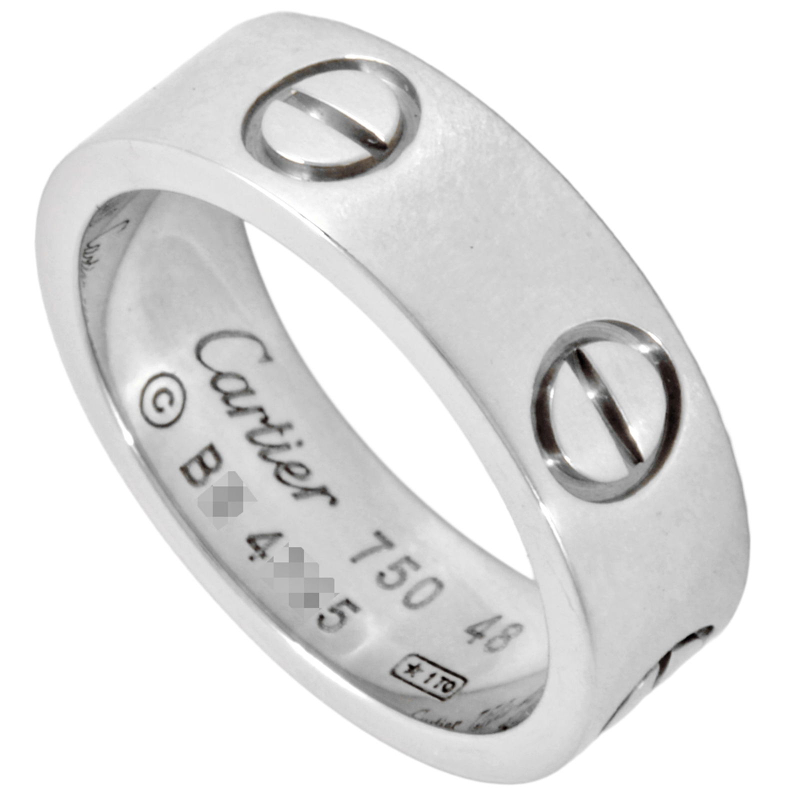 (18K) Cartier Band Ring White Gold: (18K) Cartier Band Ring White Gold This listing features (18K) Cartier Band Ring White Gold. Item specifics are provided below. Item Specifics: Brand: Cartier Type: Band Ring Gender: Women Material: