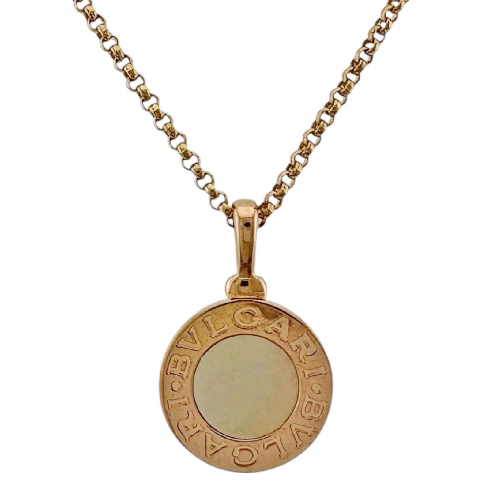 Pre-owned BVLGARI Necklace 18K Mother of Pearl Women's (1 of 10)