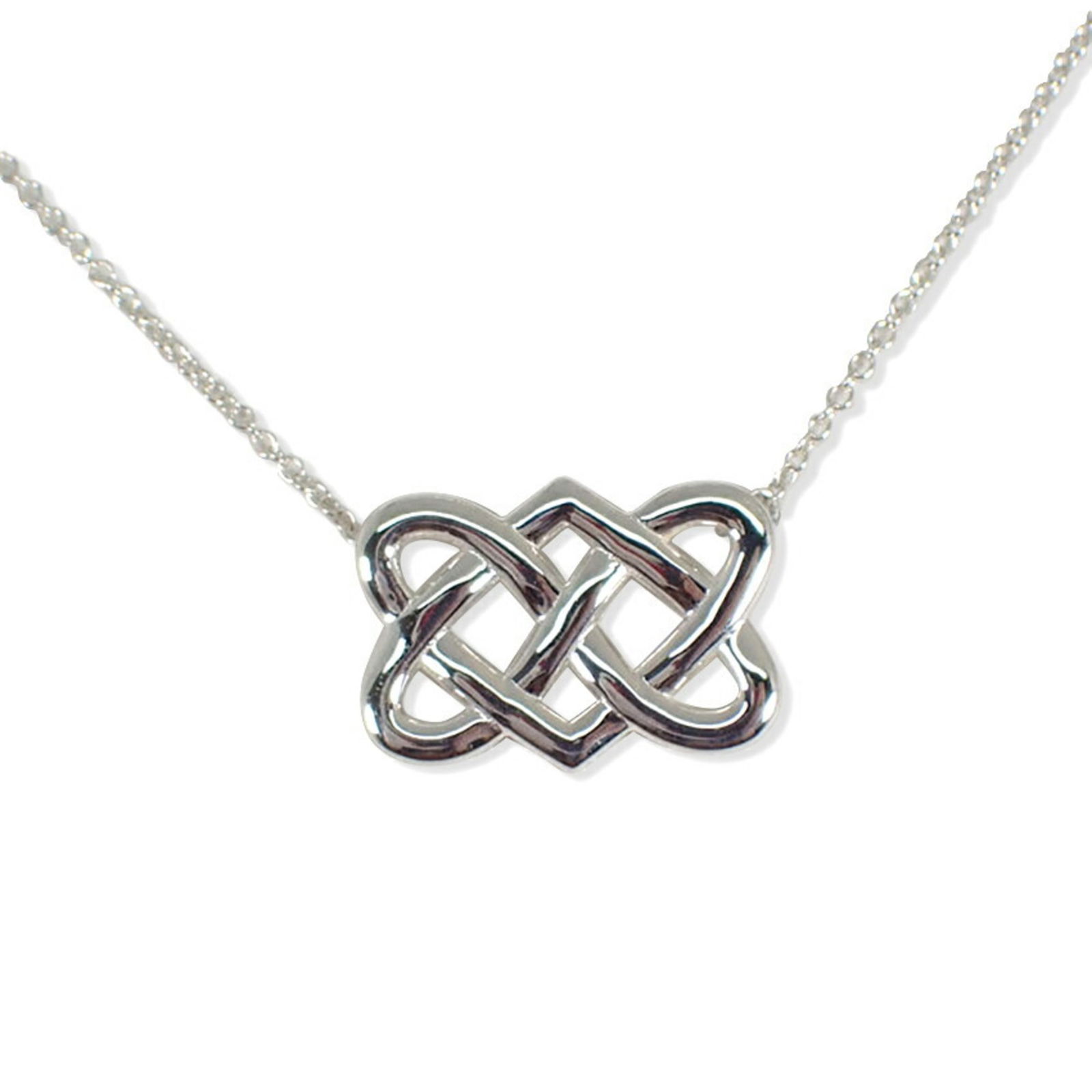 Pendant TIFFANY 925 Celtic Knot Double Heart Tag: Pendant TIFFANY 925 Celtic Knot Double Heart Tag This listing features Pendant TIFFANY 925 Celtic Knot Double Heart Tag. Item specifics are provided below. Item Specifics: Brand: Tiffany Necklace