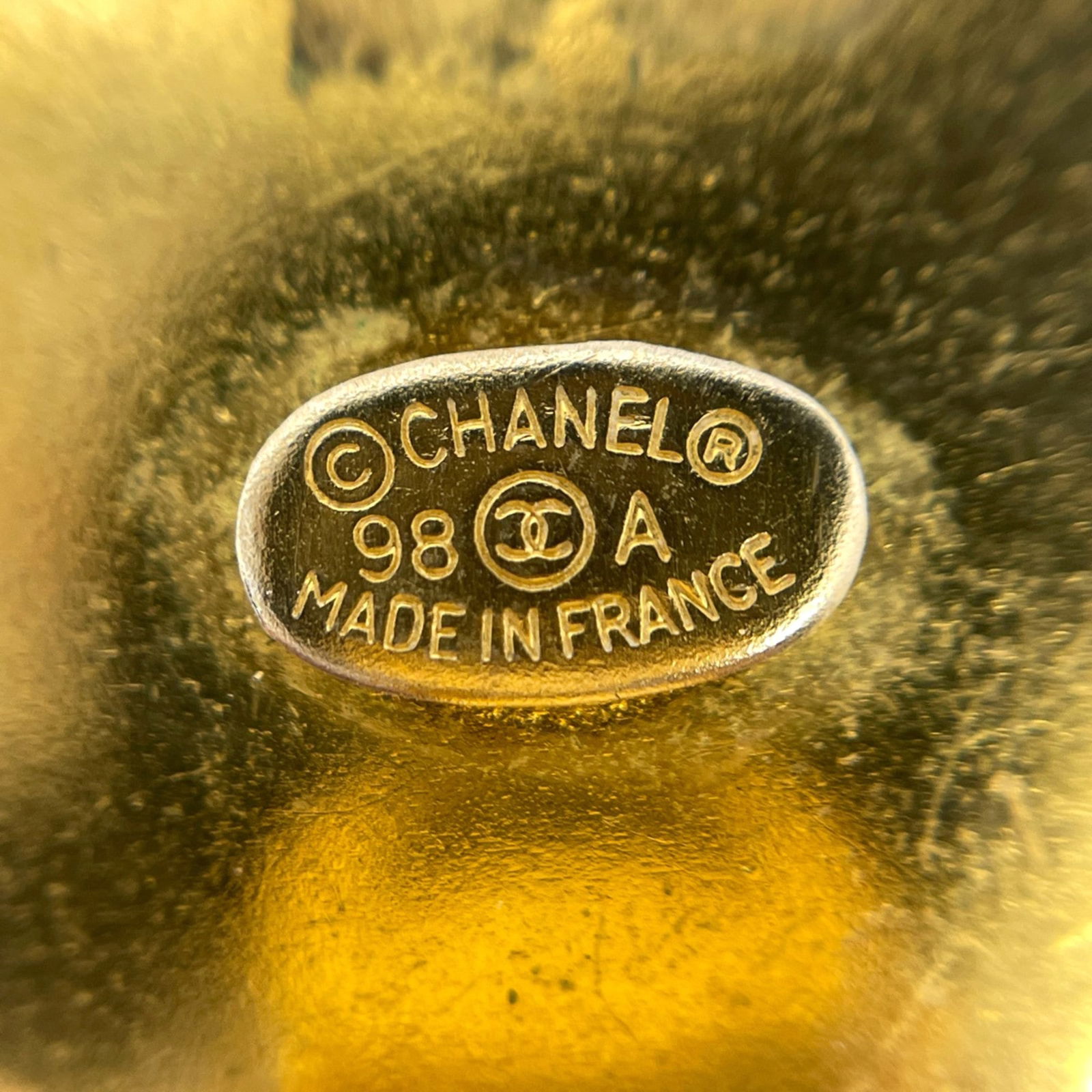 Plastic Chanel Clip Earrings - 5