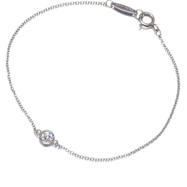 Platinum Tiffany&Co. Bracelet Diamond 0.12Ct By The Yard 950 (1 of 5)